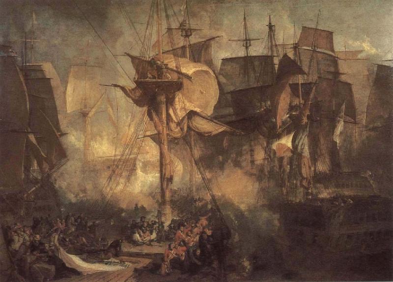 Joseph Mallord William Turner Sea fight Sweden oil painting art